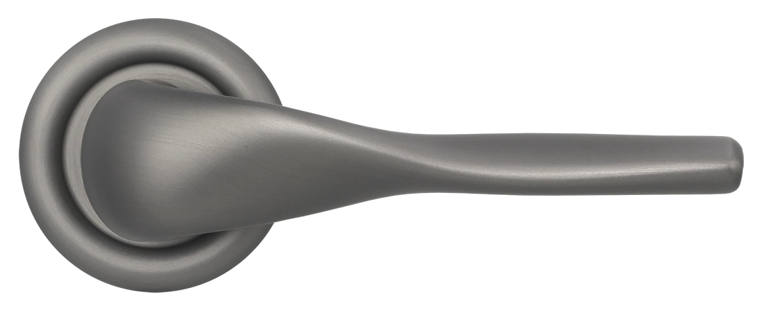 Ручка дверная LVB R7 WF на круглой розетке, цвет Зимняя стужа/Winter Frost фото купить в Астрахани