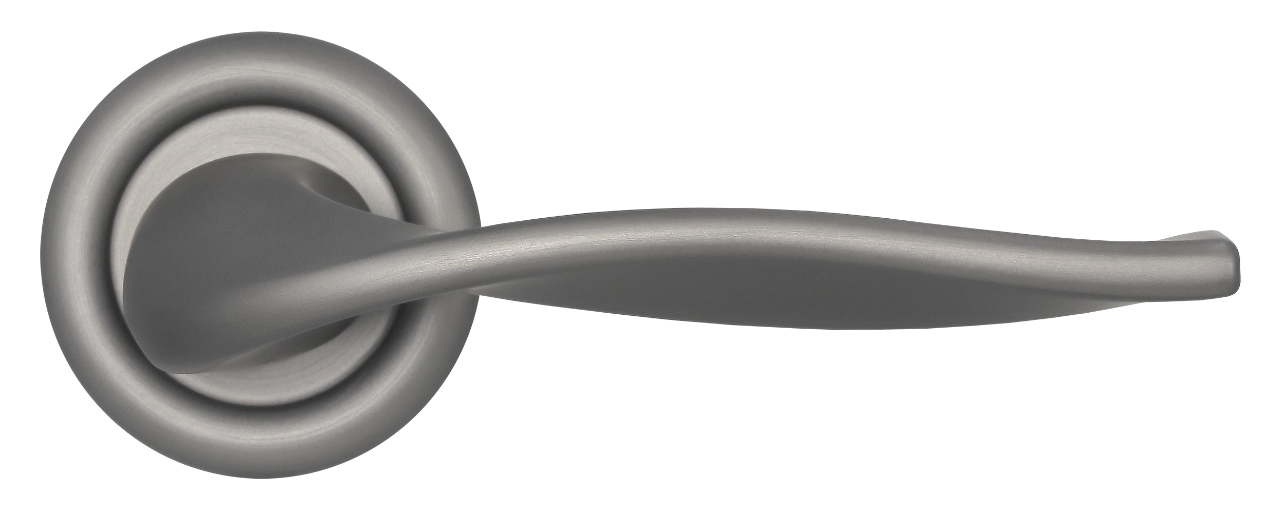 Ручка дверная SKYSCRAPER R7 WF на круглой розетке, цвет Зимняя стужа/Winter Frost фото купить в Владивостоке