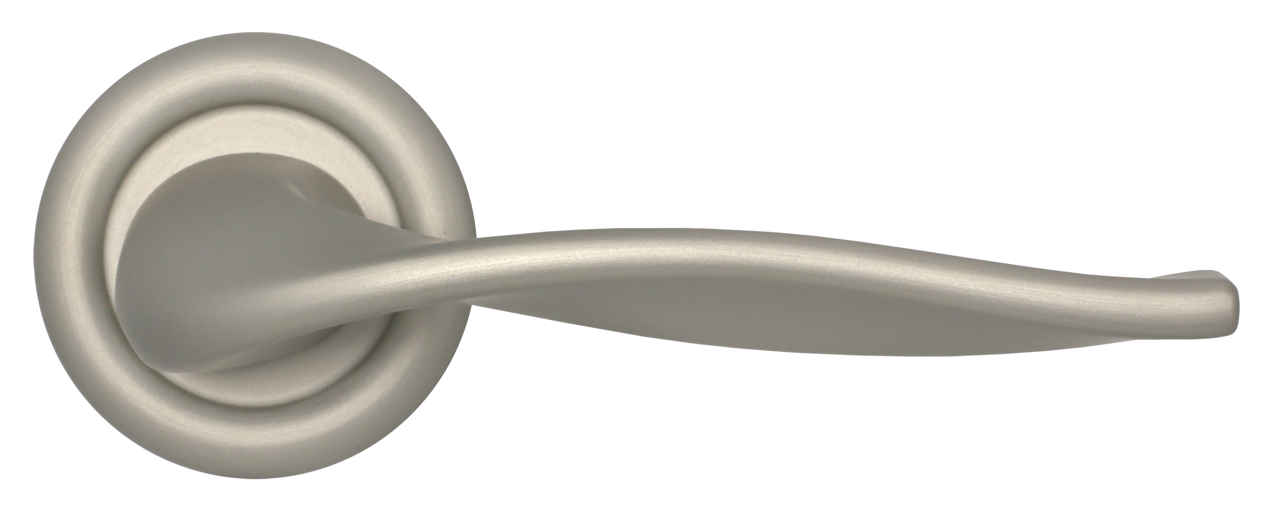 Ручка дверная SKYSCRAPER R7 SMI на круглой розетке, цвет Весенняя дымка/Spring Mist фото купить в Владивостоке