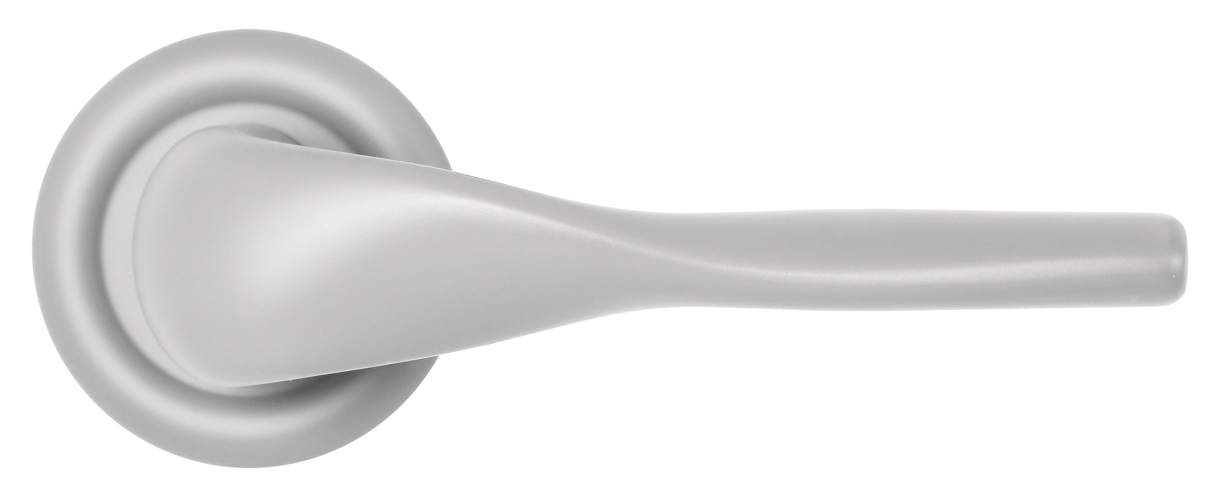 Ручка дверная LVB R7 SSW на круглой розетке, цвет Стокгольмский снегопад/Stockholm Snowfall фото купить в Астрахани