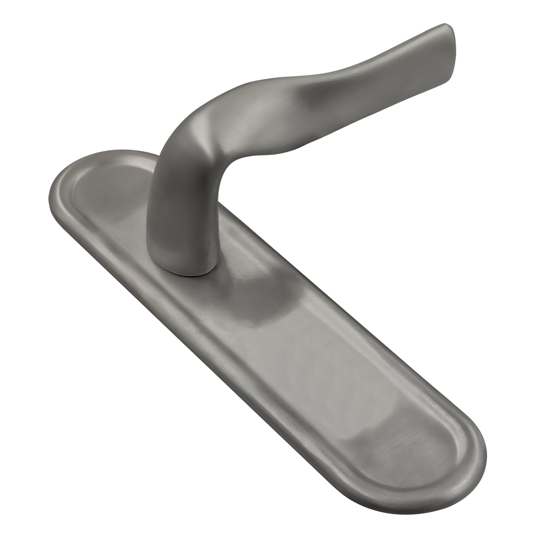 Ручка дверная LVB PLR WF на планке, цвет Зимняя стужа/Winter Frost фото купить Астрахань