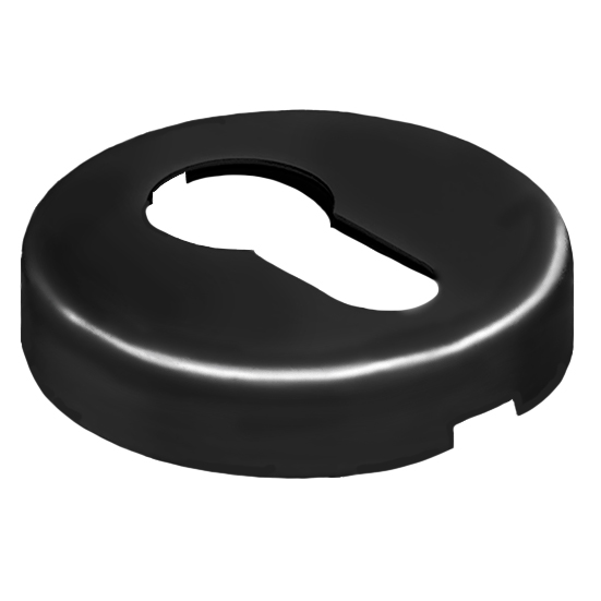 Накладка LUX-KH-R3 NERO-ST на ключевой цилиндр, на круглой розетке цвет черный soft touch фото купить Астрахань
