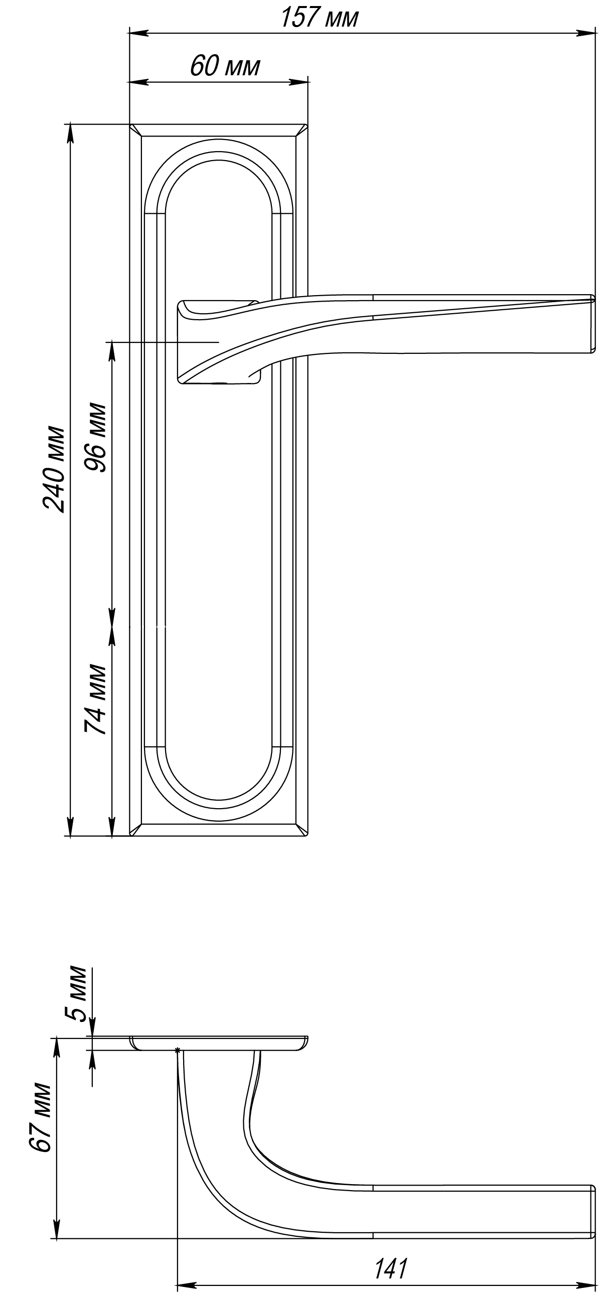 Ручка дверная WD CONCERT HALL PLS SSW на планке, цвет Стокгольмский снегопад/Stockholm Snowfall фото фурнитура Астрахань