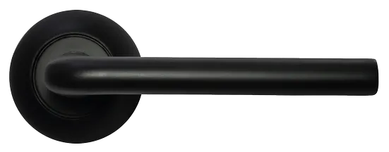 КОЛОННА, ручка дверная MH-03 BL, цвет - черный фото купить в Астрахани