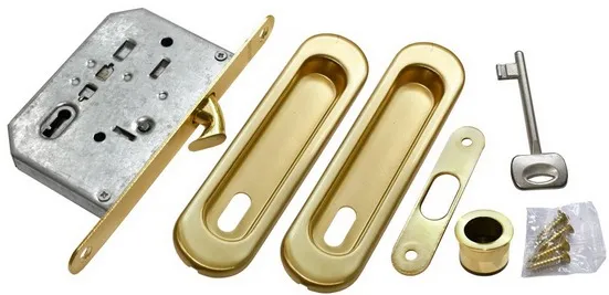 MHS150 L SG, комплект для раздвижных дверей, цвет - мат.золото фото купить Астрахань