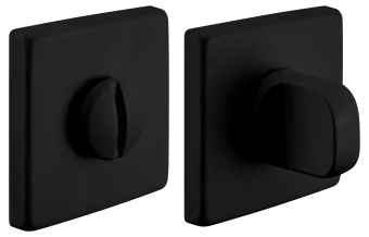 Завертка сантехническа LUX-WC-S5 NERO на квадратной розетке цвет черный