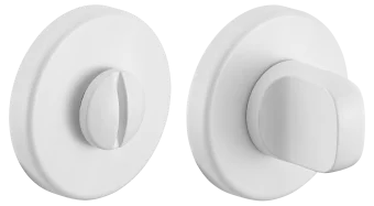 Завертка сантехническая LUX-WC-R5 BIA на круглой розетке цвет белый