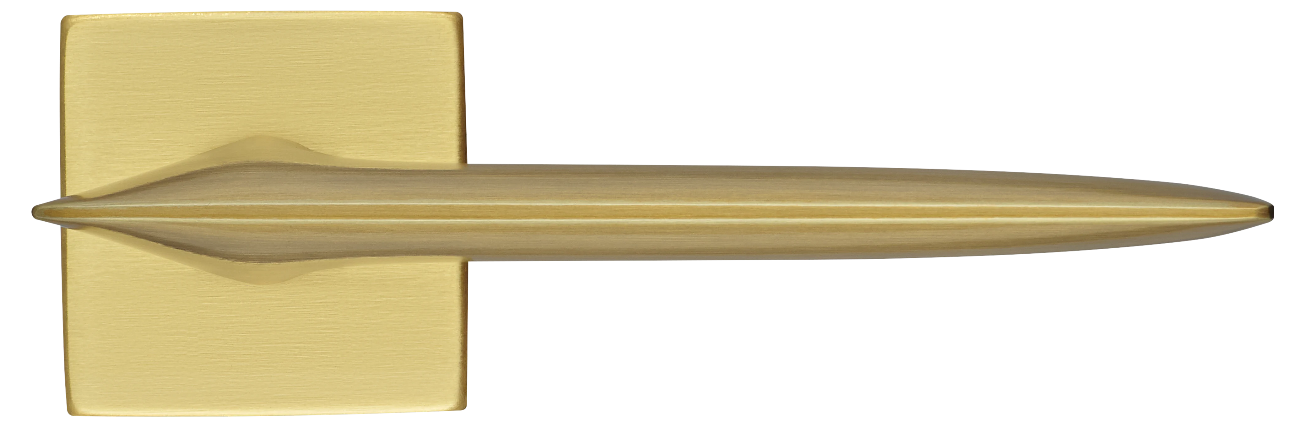 Ручка дверная GALACTIC S5 OSA раздельная на квадратной розетке, цвет матовое золото, ЦАМ фото купить в Астрахани