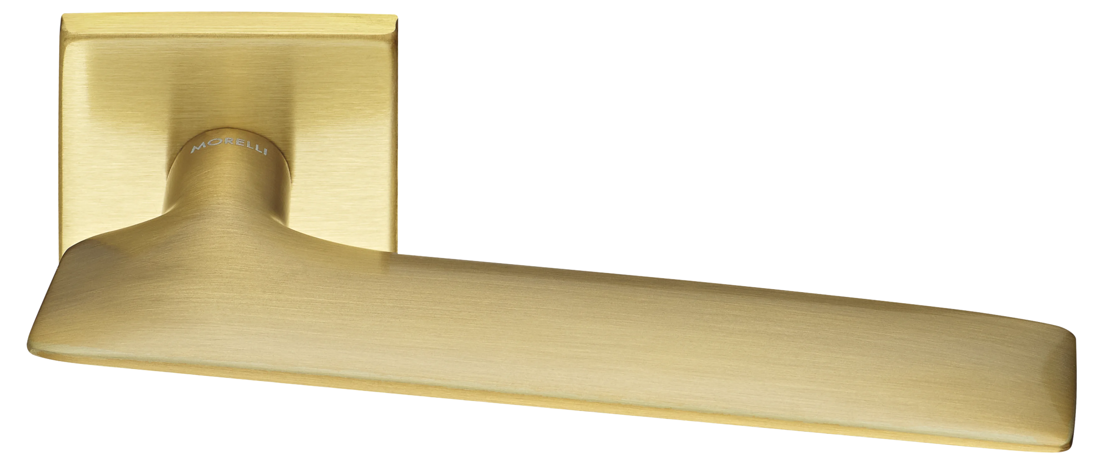 Ручка дверная GALACTIC S5 OSA раздельная на квадратной розетке, цвет матовое золото, ЦАМ фото купить Астрахань