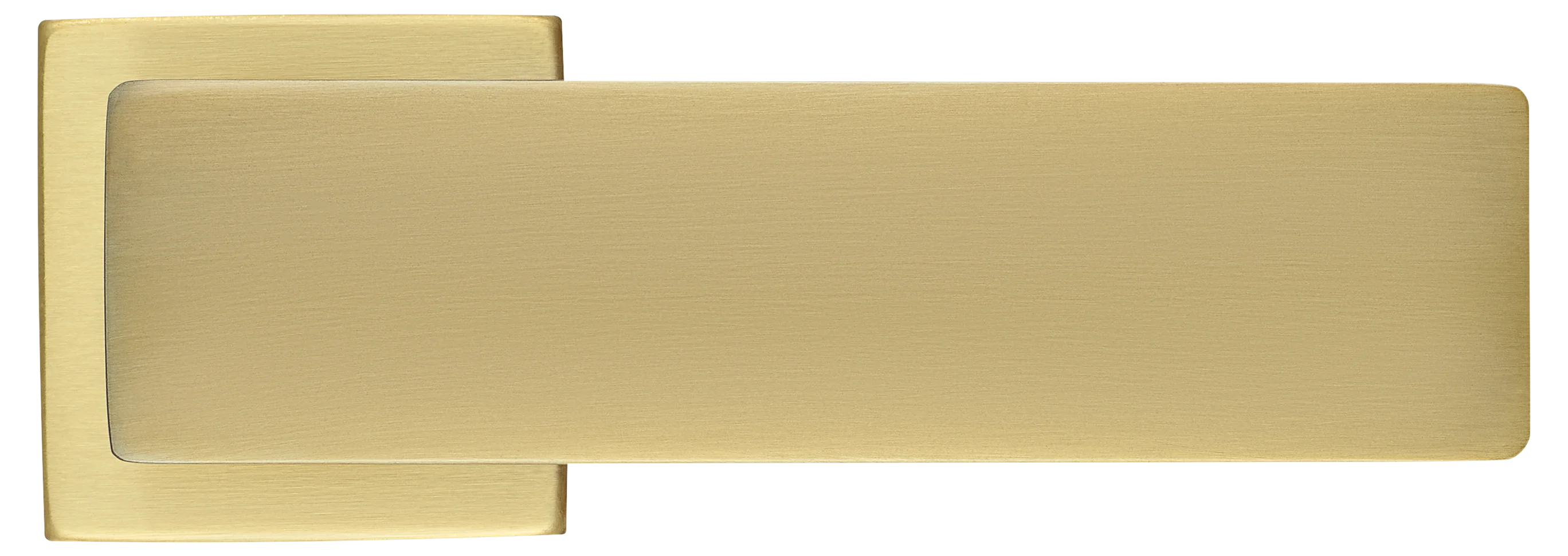 Ручка дверная SPACE S5 OSA раздельная на квадратной розетке, цвет матовое золото, ЦАМ фото купить в Астрахани