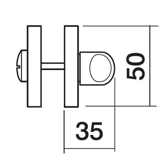 LUX-WC-R2 OBR, завертка сантехническая, цвет - кофе фото купить в Астрахани