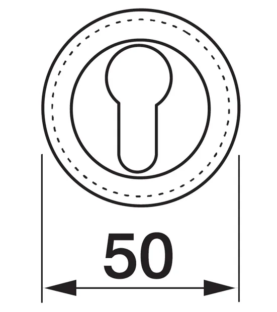 Накладка на замок LUX-KH-R4 OTL круглая под евроцилиндр, цвет золото фото купить в Астрахани