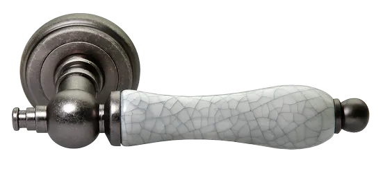 MART, ручка дверная MH-42-CLASSIC OMS/GR, цвет - старое мат.серебро/серый фото купить Астрахань