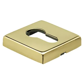 Накладка на евроцилиндр LUX-KH-S5 OTL квадратная, цвет золото