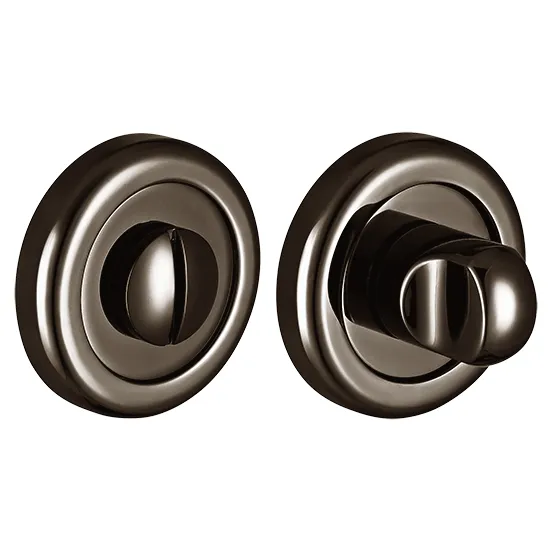 Завертка сантехническая LUX-WC-R4 NIN на круглой розетке цвет черный никель фото купить Астрахань