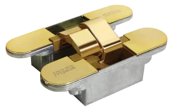 Петля скрытого монтажа HH-3 PG врезная с 3D-регулировкой вес полотна до 40 кг, цвет золото