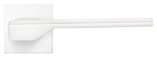 Ручка дверная PIERRES раздельная на квадратной розетке, цвет белый, ЦАМ Light фото купить в Астрахани