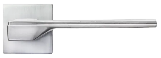 PIERRES, ручка дверная на квадратной накладке MH-49-S6 SC, цвет - матовый хром фото купить в Астрахани