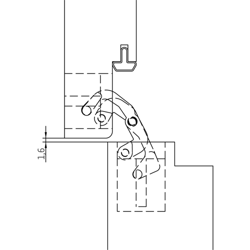 HH-19 B, скрытая петля, цвет - черный фотомореллиАстрахань