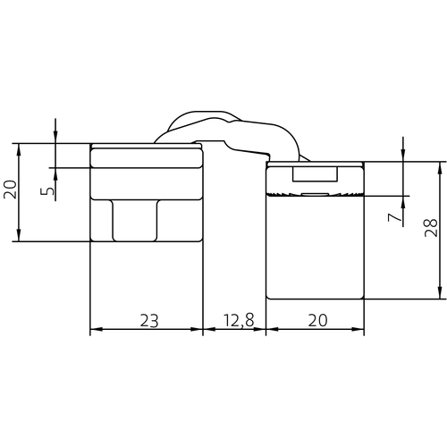 HH-19 B, скрытая петля, цвет - черный фото morelli Астрахань