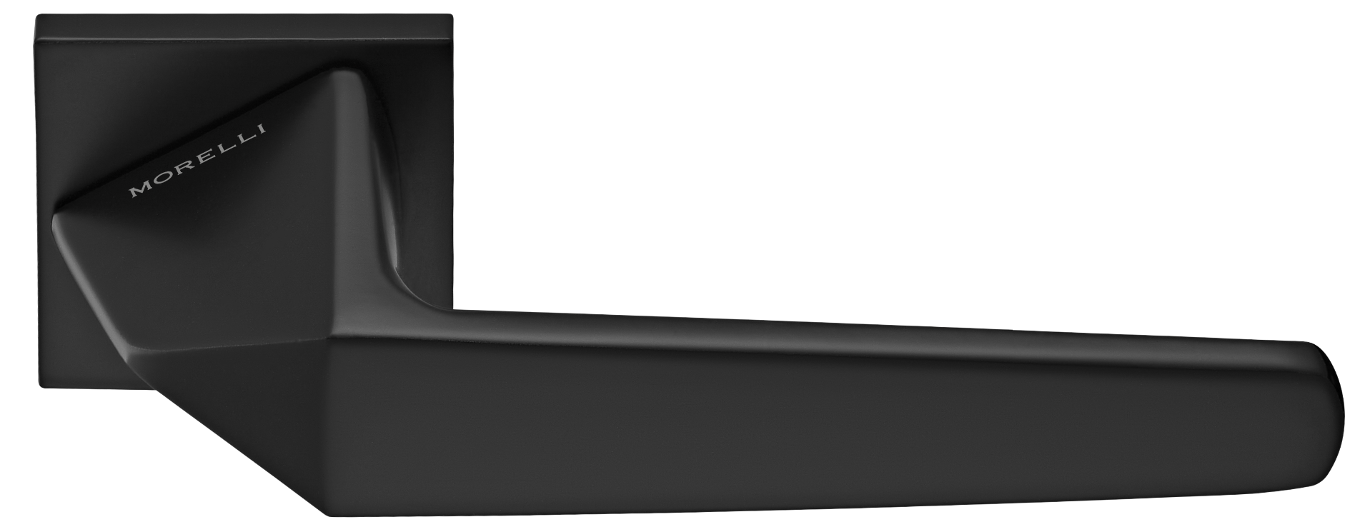 Ручка дверная SOUK MH-55-S6 BL раздельная на квадратной розетке 6 мм, цвет черный, ЦАМ Light фото купить Астрахань