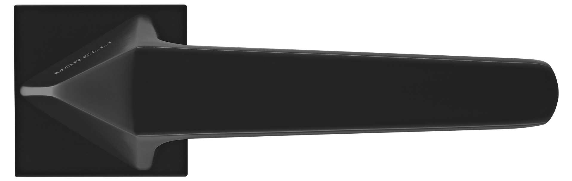 Ручка дверная SOUK MH-55-S6 BL раздельная на квадратной розетке 6 мм, цвет черный, ЦАМ Light фото купить в Астрахани