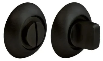 Завертка сантехническая MH-WC BL на круглой розетке цвет черный