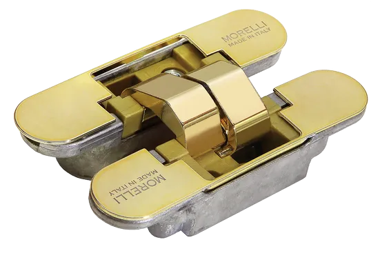 Петля скрытого монтажа HH-2 PG врезная с 3D-регулировкой вес полотна до 60 кг, цвет золото фото купить Астрахань
