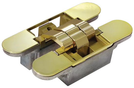 Петля скрытая HH-6 PG врезная регулируемая вес полотна до 40 кг, цвет золото фото купить Астрахань