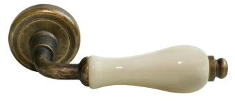 CERAMICA, ручка дверная CC-3 OBA/CHAMP, цвет - античная бронза/шампань
