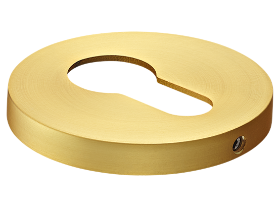Накладка на ключевой цилиндр, на круглой розетке 6 мм, MH-KH-R6 MSG,  цвет - мат. сатинированное золото фото купить Астрахань