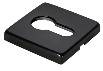 Накладка на евроцилиндр LUX-KH-S5 NERO квадратная , цвет черный