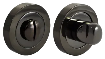 Завертка сантехническая LUX-WC-R2 NIN на круглой розетке цвет черный никель
