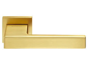 LOT ручка дверная на квадратной розетке 6 мм MH-56-S6 MSG, цвет - мат.сатинированное золото